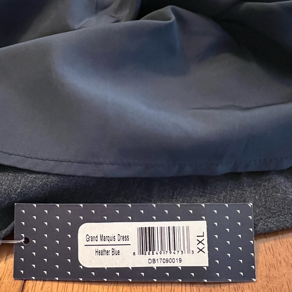 NWT ModCloth DownEast Grand Marquis Dress Heather Blue Fit & Flare Dress - Picture 10 of 11